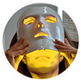 Equinox mask with yellow light